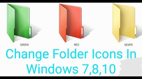 change folder icons colour in windows 7