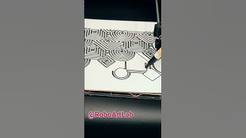 RoboArtLabor - Robot Draw Captivating #geometric #pattern 🤖✨ #digitalart #robotart #drawing #art