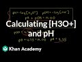 Worked Examples Calculating H O And PH Acids And Bases AP Chemistry Khan Academy 