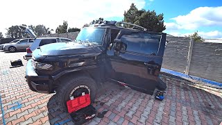 картинка: TOYOTA для охотников не заводится; Оживляли вдвоем...