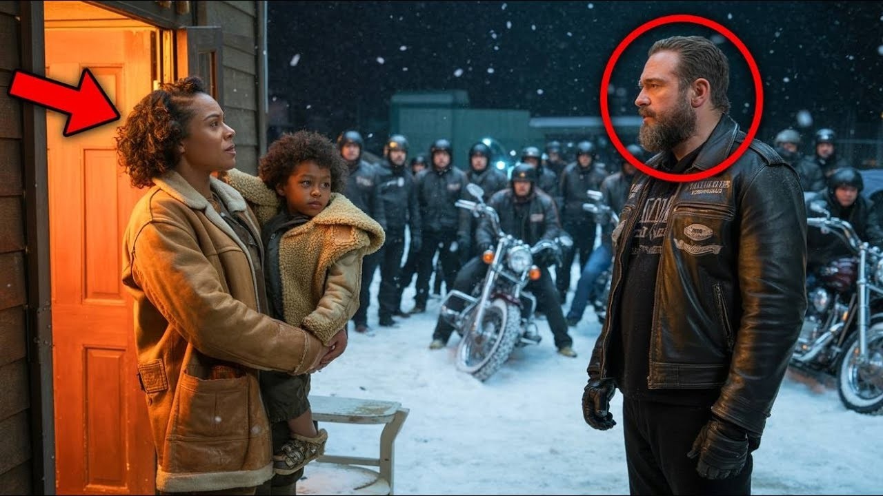 Black Single Mom Shelters 25 Freezing Bikers, Next Morning 1500 Hells Angels Stops Outside Her Door