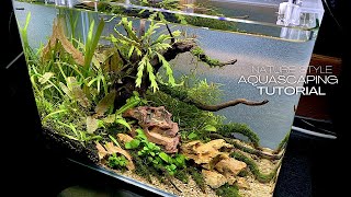 HOW TO MAKE A SIMPLE AND EASY LOW TECH NANO AQUASCAPE | STEP BY STEP SETUP | AQUASCAPING TUTORIAL