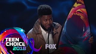 khalid wins the choice breakout artist teen choice