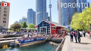 Toronto Canada - Downtown Harbourfront Victoria Day Weekend Sunny Weather Walk 4K Best Toronto