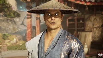 Mortal Kombat 1 Old Raiden Returns Scene MK1 2023 4K