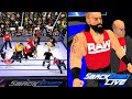 Raw roster invades smackdown live before survivor series wr3d