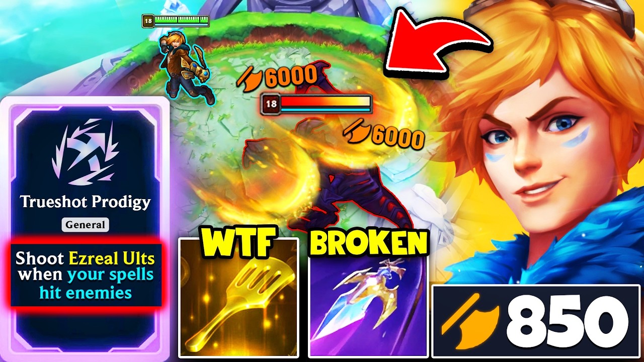 THE MOST INSANE EZREAL SETUP YOU'LL EVER SEE! (850 AD + GOLDEN SPATULA = GGWP)