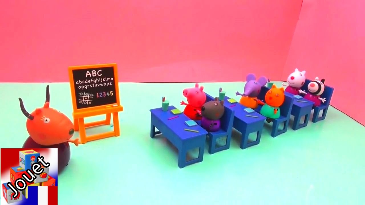  Peppa Pig Classroom Playset Playset Unboxing français Salle de