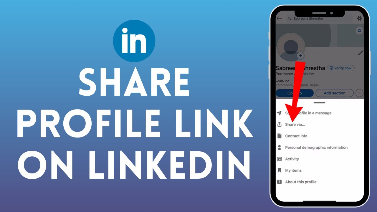 How to Share LinkedIn Profile Link (2024) | Forward LinkedIn Profile ...