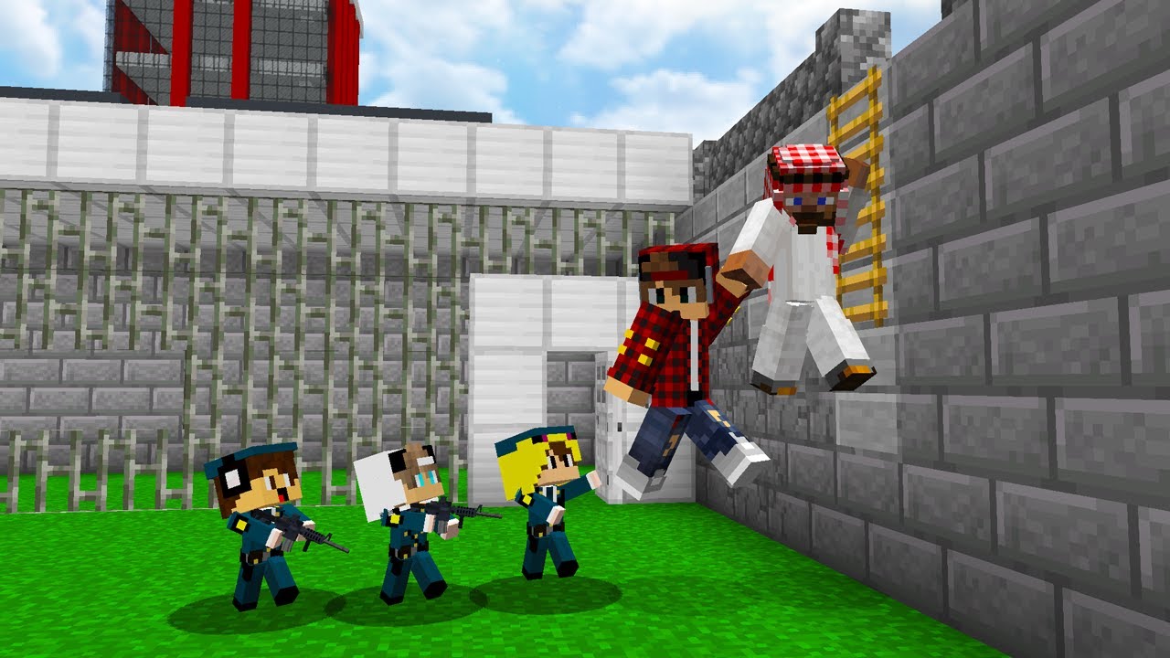 ماين كرافت لكن هربنا من سجن جيجي وكعبول وعبوسي 😱😨 #فلم_ماين_كرافت