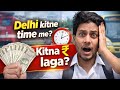 Delhi pahuchne me kitna time aur kitna kharcha? 😱 Full Journey Vlog #vlog #delhi #travelvlog 