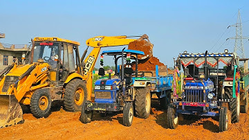 Jcb 3dx Eco Loaded Tractor Stuck in Deep Sand Farmtrac 60 | Eicher 380 | Mahindra 575 | Kubota Model