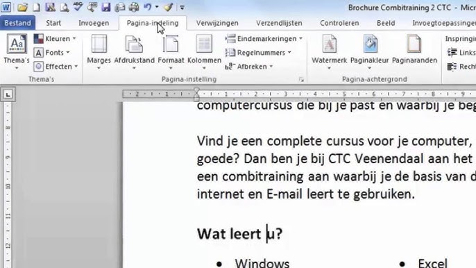 Hoe maak ik een pagina liggend in Word? - YouTube Hoe Maak Ik Een Pagina Liggend In Word? - Youtube