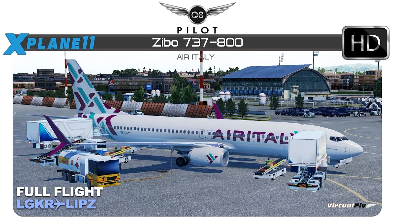 X-Plane 11 | Air Italy | Zibo 737 | LGKR ✈ LIPZ - YouTube