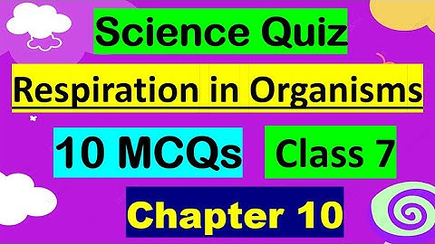 Respiration in Organisms Class 7 Science MCQ | Chapter 10 Class 7 MCQ |Ch 10 class 7 science MCQ