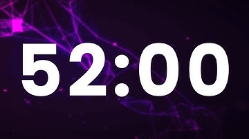 52 Minute Timer - 3120 seconds countdown - clean and simple [ELECTRIC]