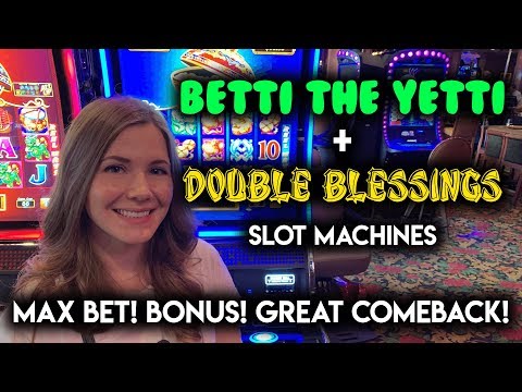 GREAT COMEBACK! Double Blessings Slot Machine + Betti The Yetti! $8.80/Spin BONUS