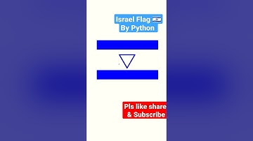 How to Make Israel Flag by using Python Turtle| #pythonproject #pythonturtle #shorts #pythontutorial