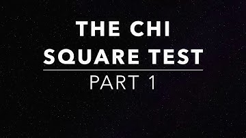Chi Square Test - Part 1