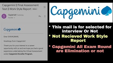 Capgemini Work Style Report | received Capgemini 2021 work style report | Capgemini Campu Drive 2021