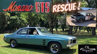 JUNKYARD GTS MONARO RESCUE . HOLDEN FORGOTTEN FOR DECADES  CLASSIC FIND