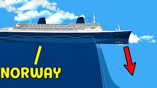 🚢 Norway VS Reverse Tsunami ◉ Floating Sandbox