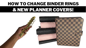 How to change planner rings and new binders