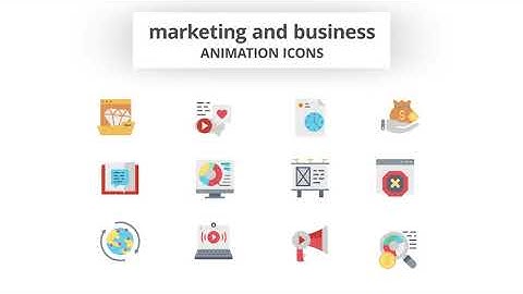 Marketing and Business - Animation Icons | After Effects Elements - Envato elements