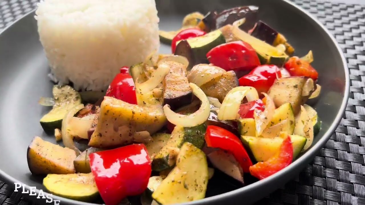 Sautéed Vegetables With Balsamic Vinegar Vegetarian Recipe YouTube