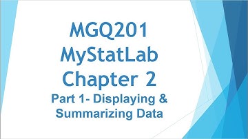 Chapter Two  Part I  Displaying and Summarizing Data