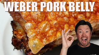 How to cook PERFECT, CRISPY PORK BELLY in the Weber kettle by David Ong