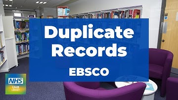 Duplicate Records (EBSCO)