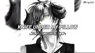 Maggie Lindemann - Knife Under My Pillow (Lyrics) [Nightcore/Male Version]