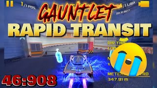 Asphalt 8 Rapid Transit Gauntlet Defense 46:908 😒😭 (Had to Rush It)
