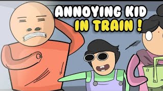 ANNOYING KID IN TRAIN -Indian summer vacations🔥 @harshshortz