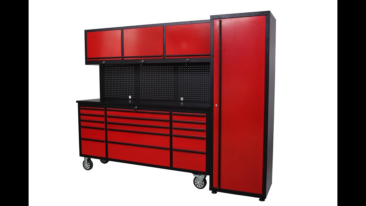 Freedom Rouge 6 Foot Tool Cabinet With Pegboard And Upper Cabinets Rouge 6 Foot Tool Cabinet With Pegboard