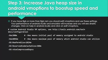 Android Studio Dev Environment how to setup android studio for best speed and optimal performance