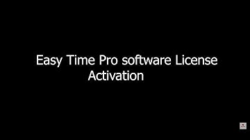 Easy Time Pro License Activation #zkteco #easytimepro #pelikanoffice