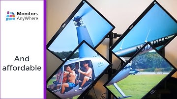 Monitors AnyWhere - Creative video wall - any-angle rotation of the screens