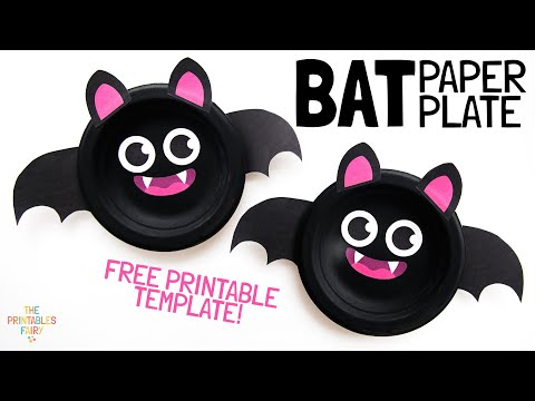 Video: Paghahanda Para Sa Halloween: Disposable Plate Bat
