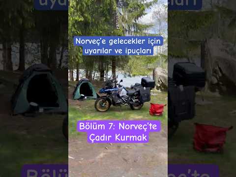 ????️????️????????️????️ Norveç’te kamp atmak ;) #norveç #motosiklet #çadır #kamp #avrupaturu #nordk