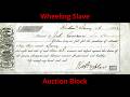Wheeling Slave Auction Block 