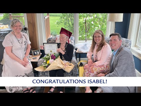 100-years-young Isabel Mallon receives Honorary Diploma from HWDSB