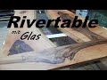 Nussbaum Rivertable mit Glas statt Epoxy