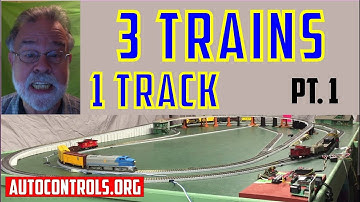 819-1/2: Automatic HO DCC Train Control, 3 Trains on 1 Track, NO Turnouts, NO blocks (NCE Mini-Panel