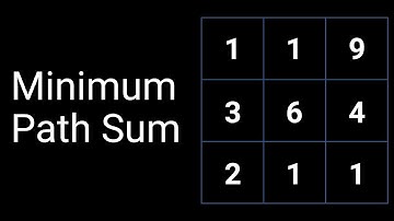 Coding Interview Problem - Minimum Path Sum