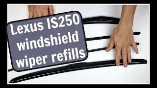 How to Replace Lexus and Toyota Windshield Wiper Blade Refills