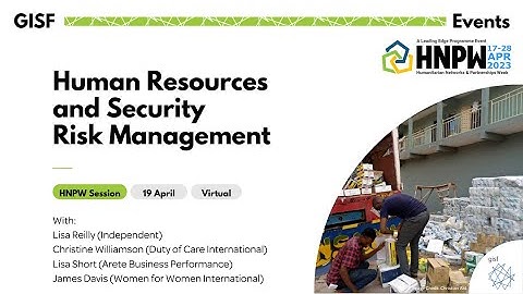Human Resources and Security Risk Management (HNPW)