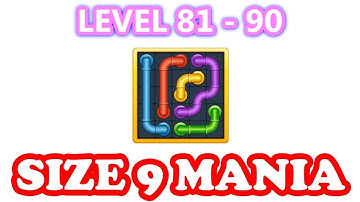 Line Puzzle: Pipe Art - Size 9 Mania Pack Level 81 - 90 - Walkthrough