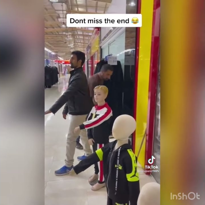 Getting hit by a mall dummy